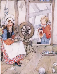 Los visitantes, de El Gran Libro para Niños (Herbert Strang) publicado por Humphrey Milford, Oxford University Press, c.1920